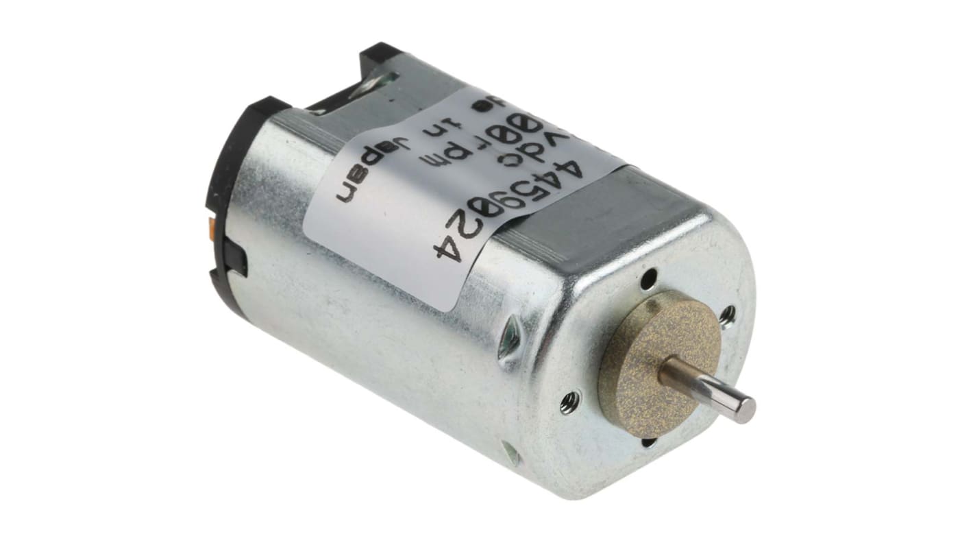 Canon Brushed DC Motor, 1.3 W, 12 V dc, 2.45 mNm, 5400 rpm, 2mm Shaft Diameter