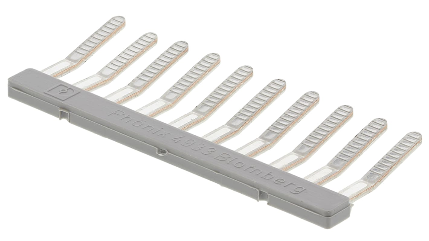 Phoenix Contact EBL Series Jumper Bar for Use with DIN Rail Terminal Blocks