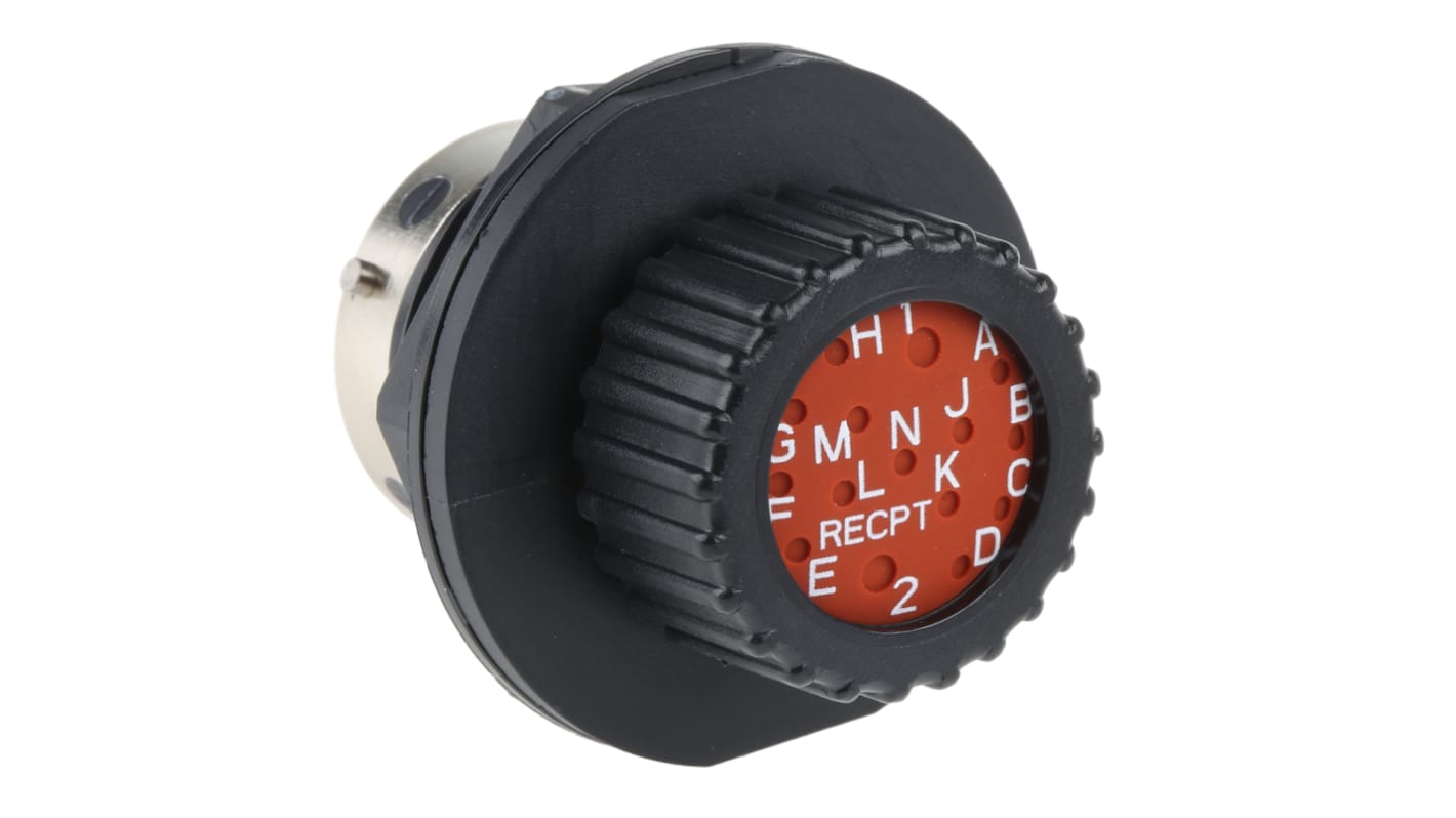 Conector circular ITT Cannon hembra serie Trident Neptune de 15 vías hembra, Montaje en Panel, IP67