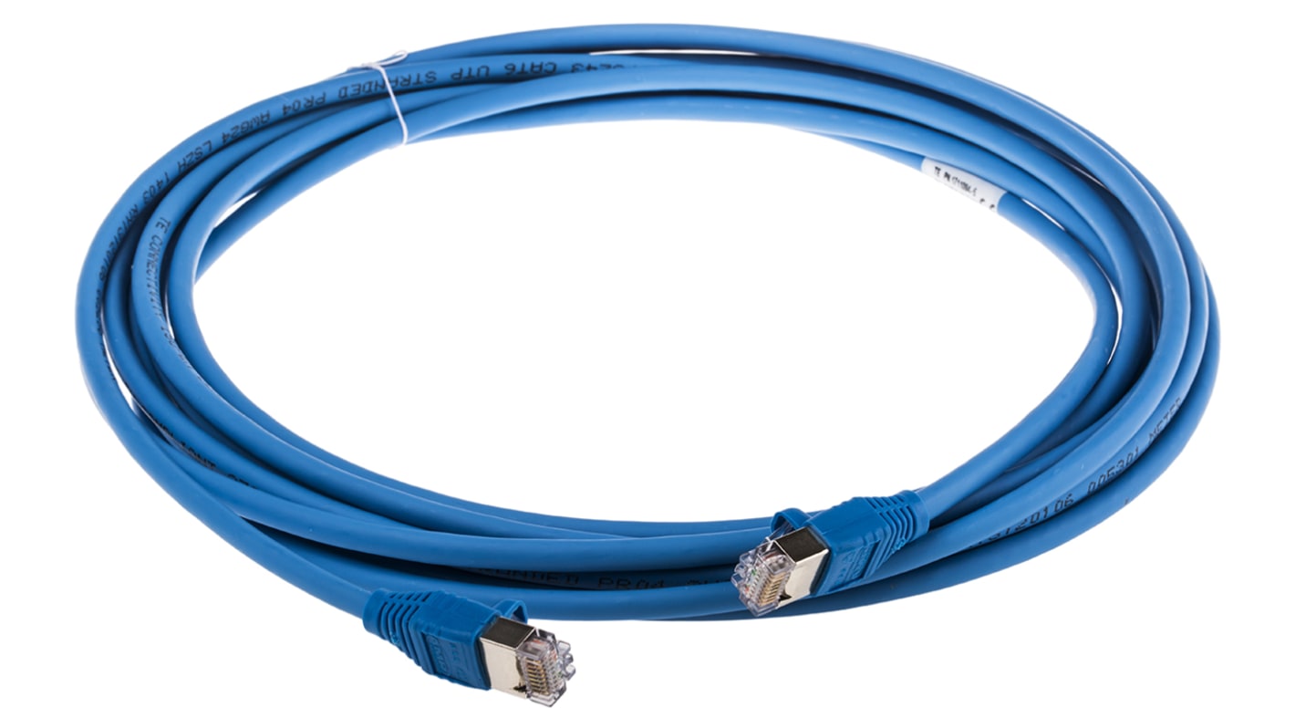 Câble cat 6 U/UTP COMMSCOPE, Bleu, 5m LSZH Avec connecteur