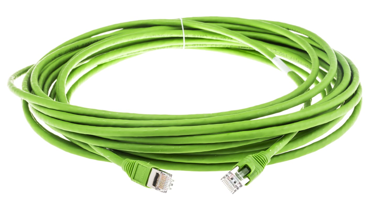 Cable de Cat6 U/UTP COMMSCOPE de color Verde, long. 10m, funda de LSZH