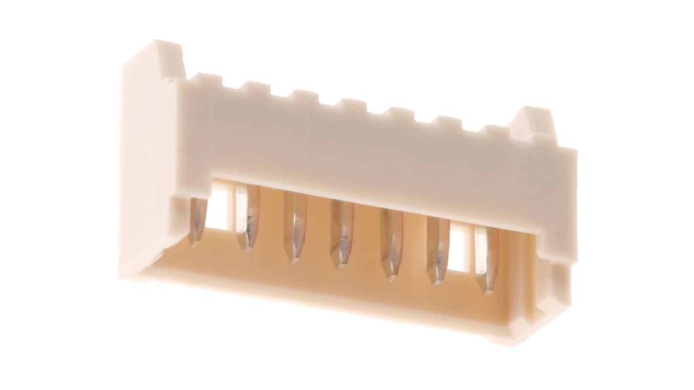 Conector macho para PCB Ángulo de 90° Molex serie PicoBlade de 7 vías, 1 fila, paso 1.25mm, para soldar, Montaje en