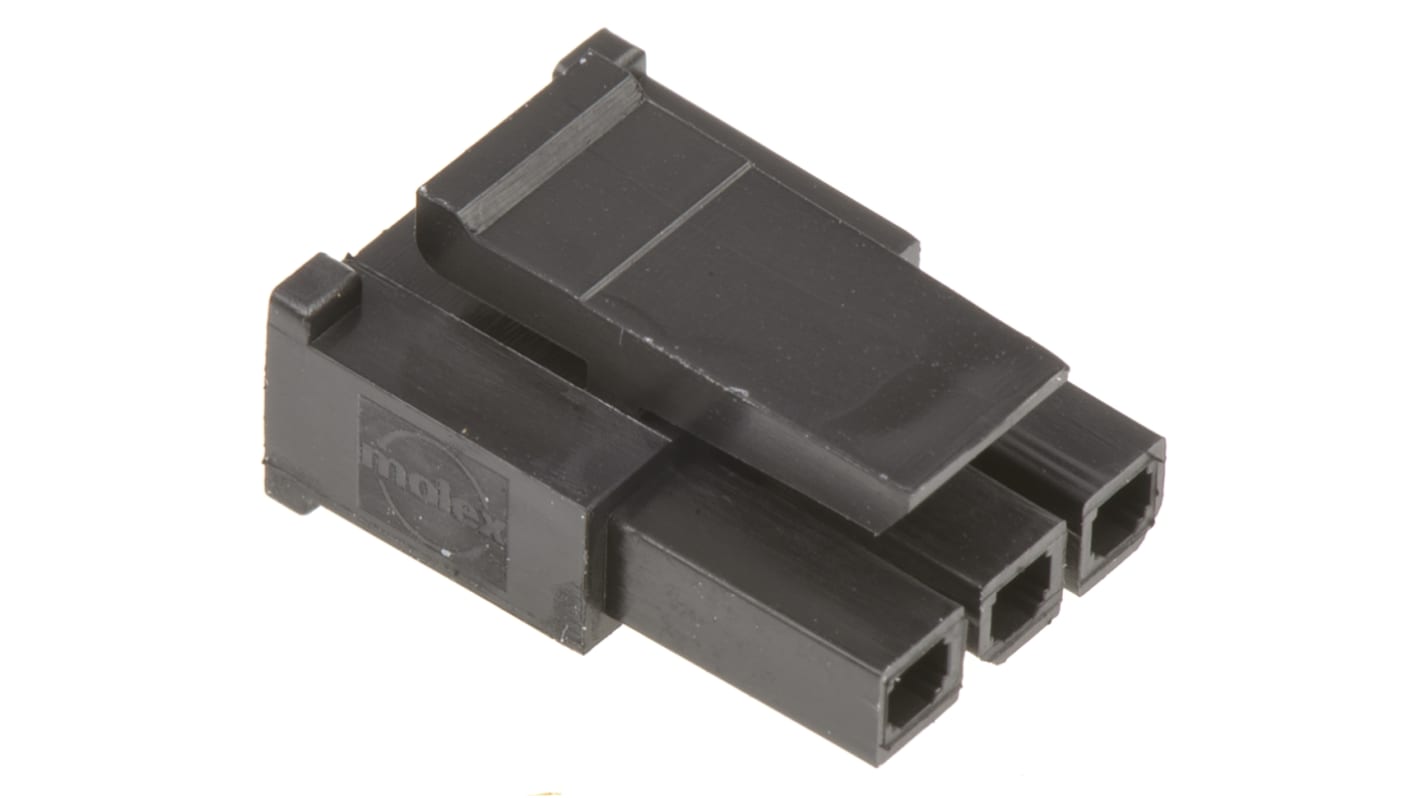 Corpo connettore automotive Molex Femmina, 3 vie, 1 fila, passo 3mm