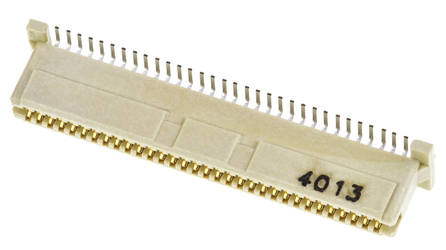 Molex PMC Mezzanine Series Straight Surface Mount Edge Connector, 64-Contact, 2-Row, 1mm Pitch, Solder Termination
