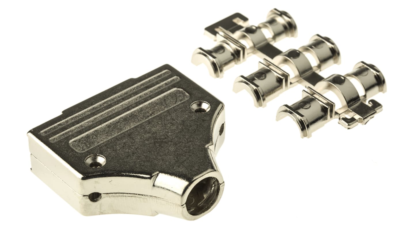 MH Connectors MHDM Series Zinc D Sub Backshell, 25 Way, Strain Relief