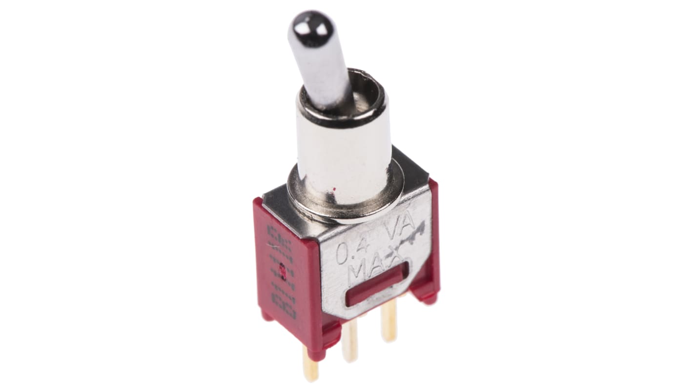 RS PRO Toggle Switch, PCB Mount, On-On, SPDT, Through Hole Terminal