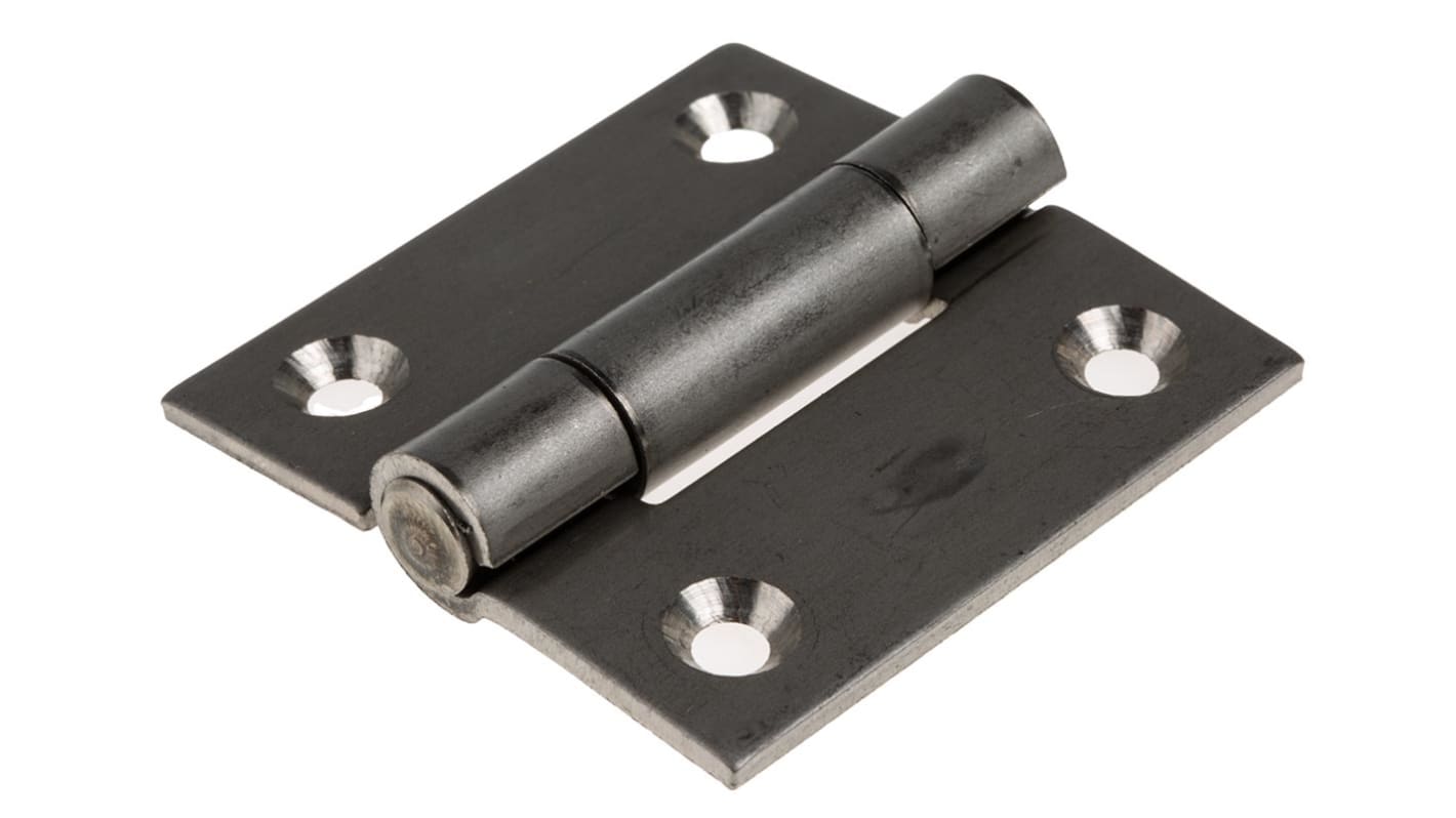 Pinet Stainless Steel Butt Hinge, Screw Fixing, 50mm x 50mm x 2mm