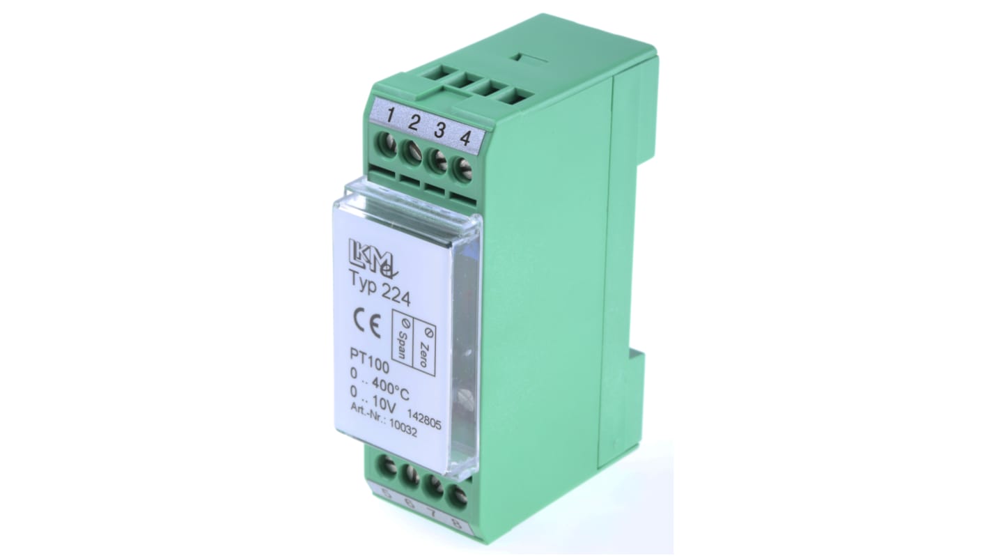 LKMelectronic Temperatur-Messumformer 15 → 35 V, 0°C → +400°C für Pt100