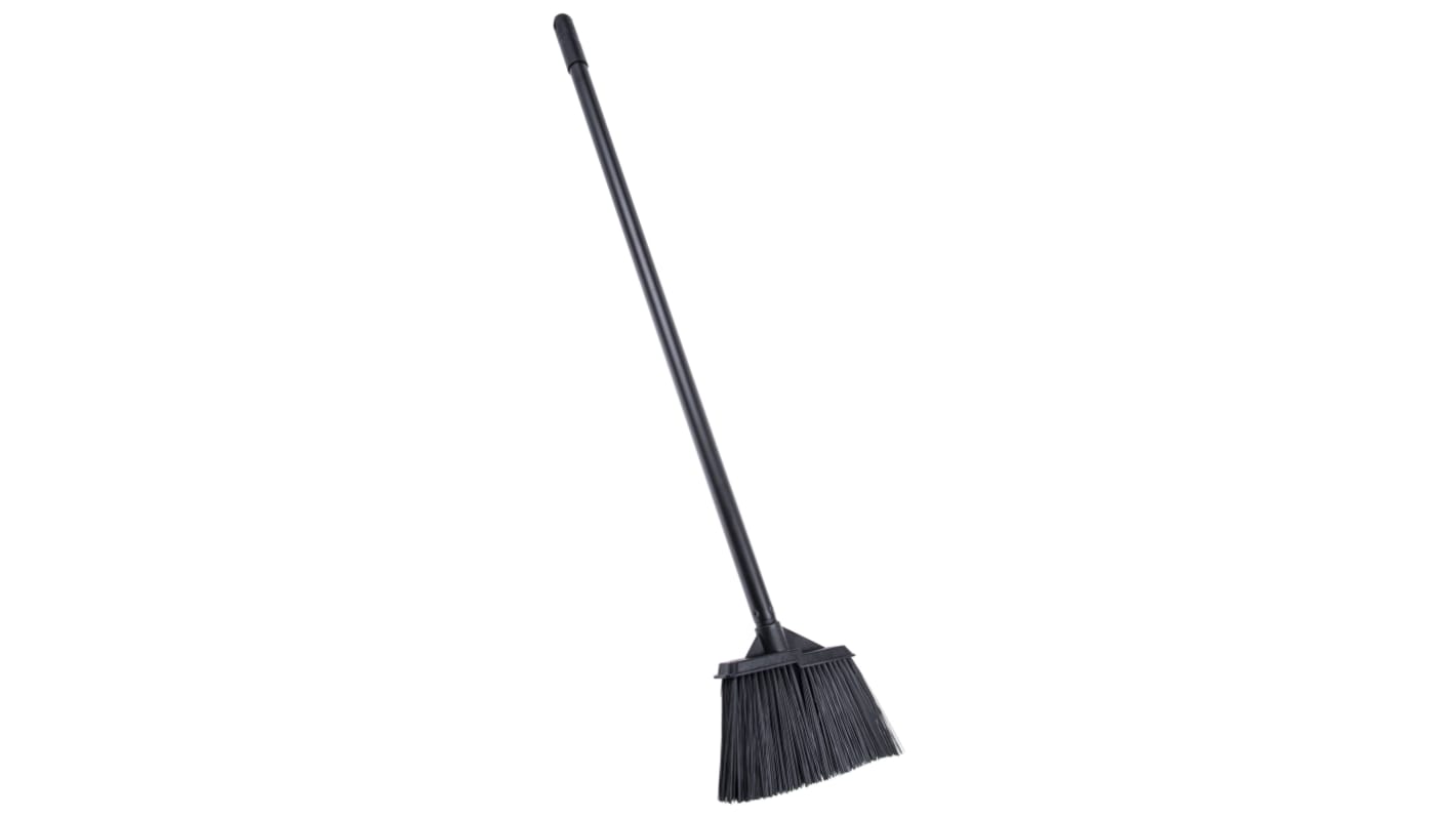 RS PRO Broom, Black With Nylon Bristles for Hygienically Sensitive
