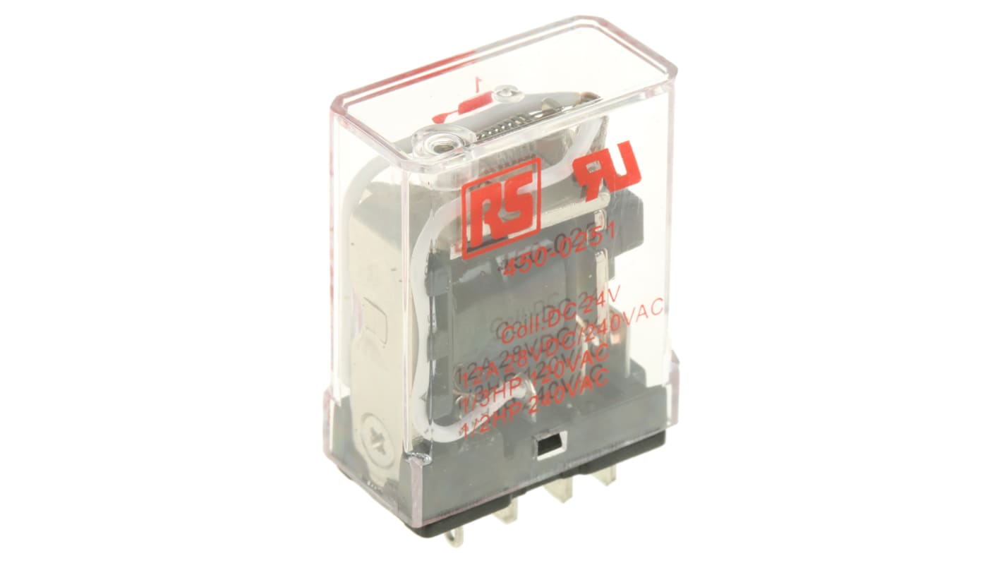 RS PRO PCB Mount Power Relay, 24V dc Coil, 15A Switching Current, SPDT