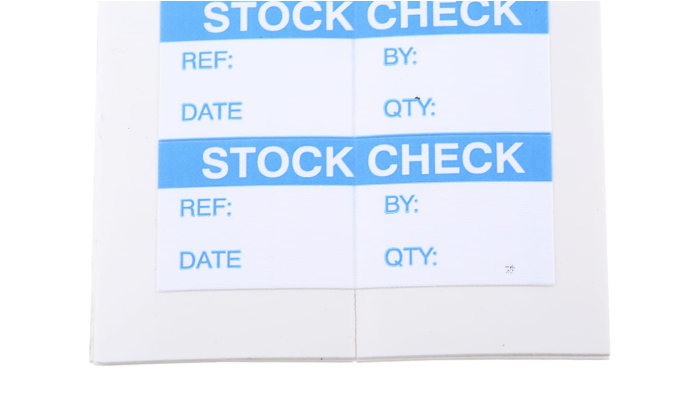 RS PRO Adhesive Pre-Printed Adhesive Label-Stock Check-. Quantity: 140