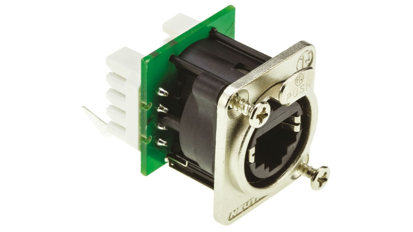 Neutrik etherCON Series Female RJ45 Connector, Cable Mount, Cat5e