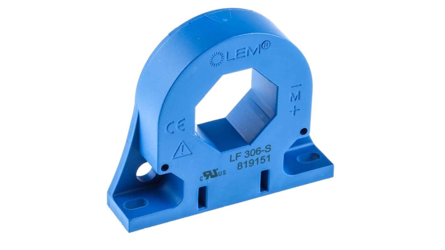 Trasformatore di corrente LEM, ingresso 500A, uscita 150 mArms, 500:1, foro 25.5mm