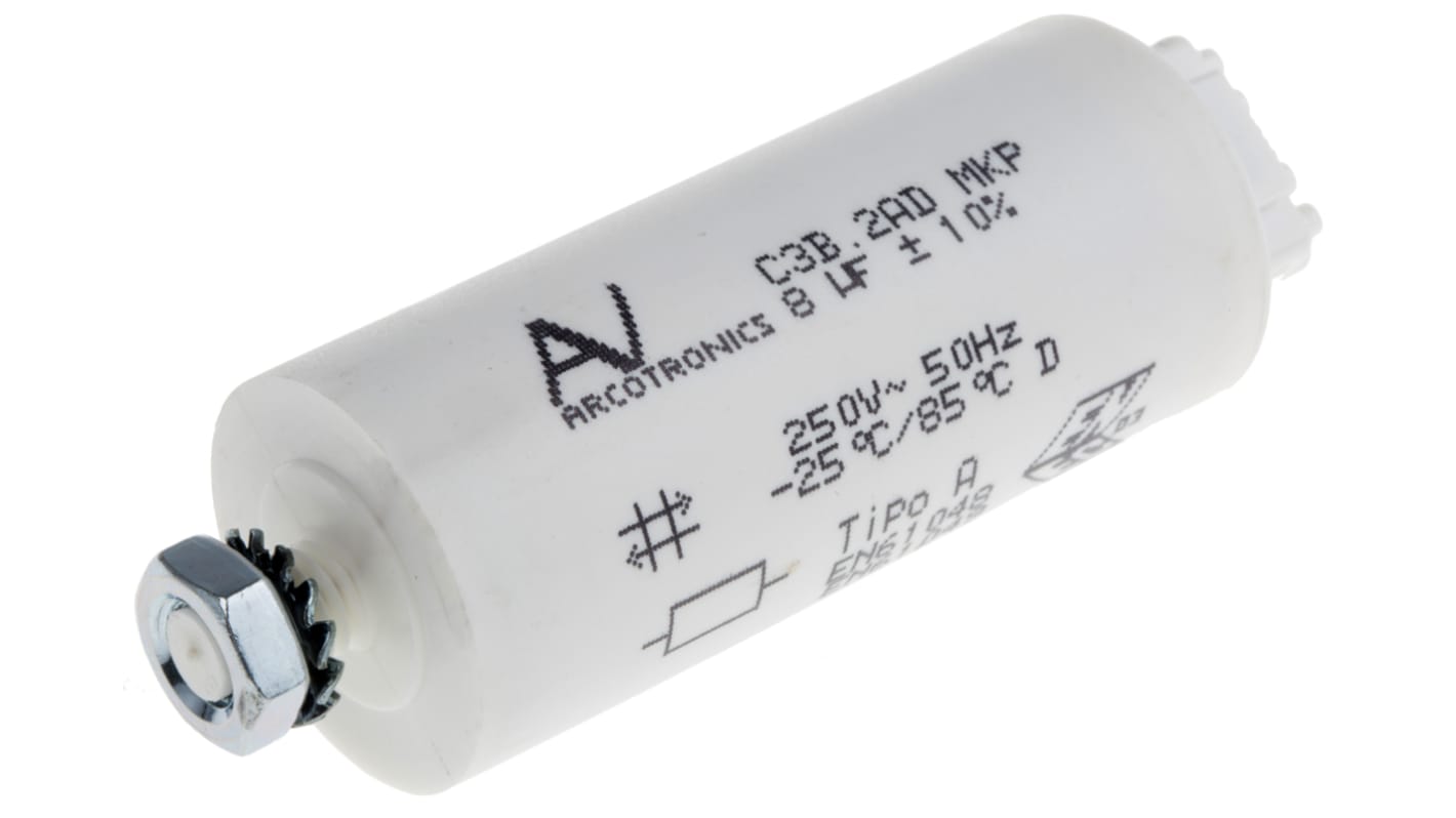 C3B2AD44800B20K KEMET 8μF Polypropylene Capacitor PP 250V ac ±10