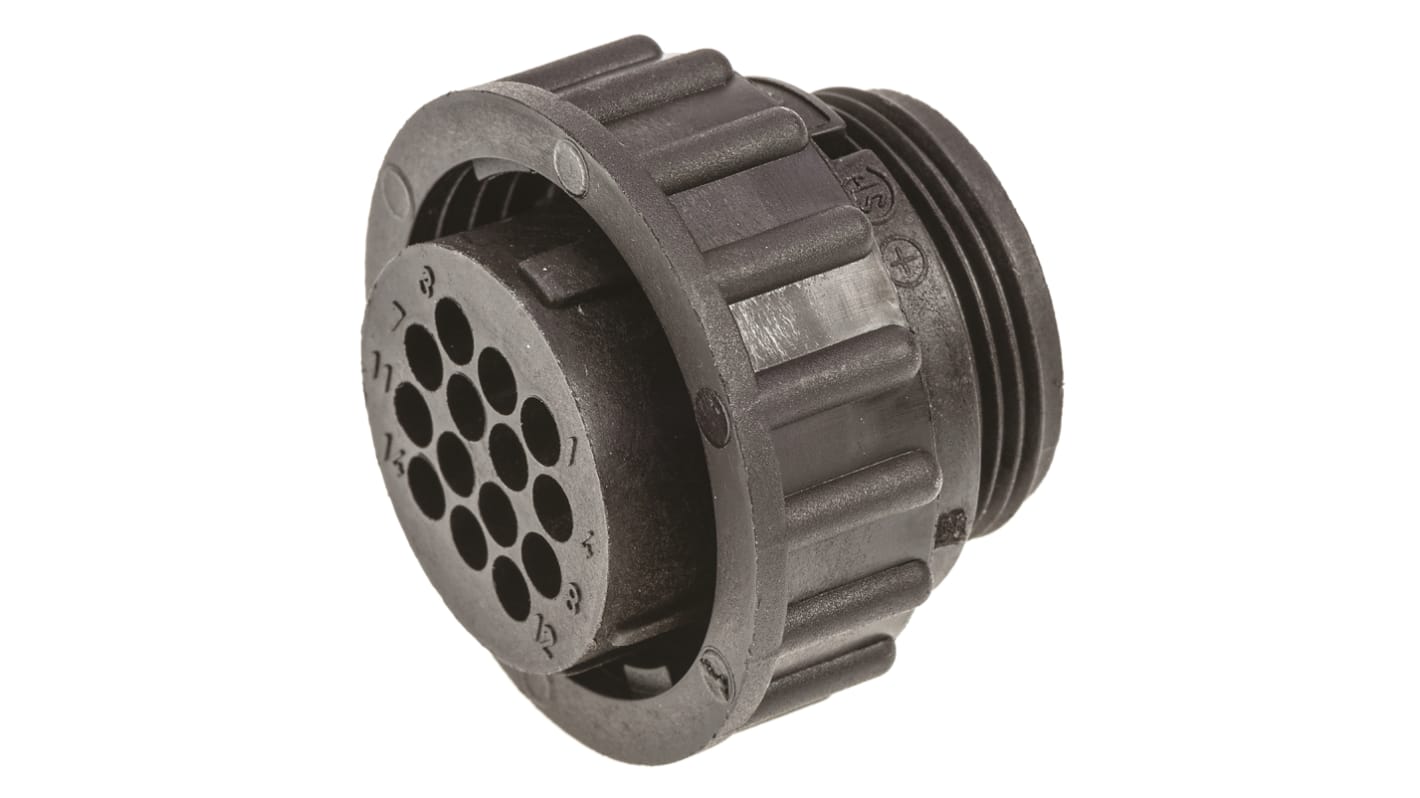 1830391 TE Connectivity Circular Connector, 14 Contacts, Cable Mount