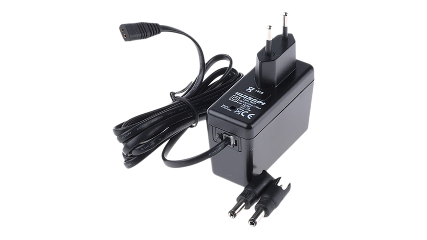 Mascot 12W Plug In Power Supply 12V dc Output, 1A Output