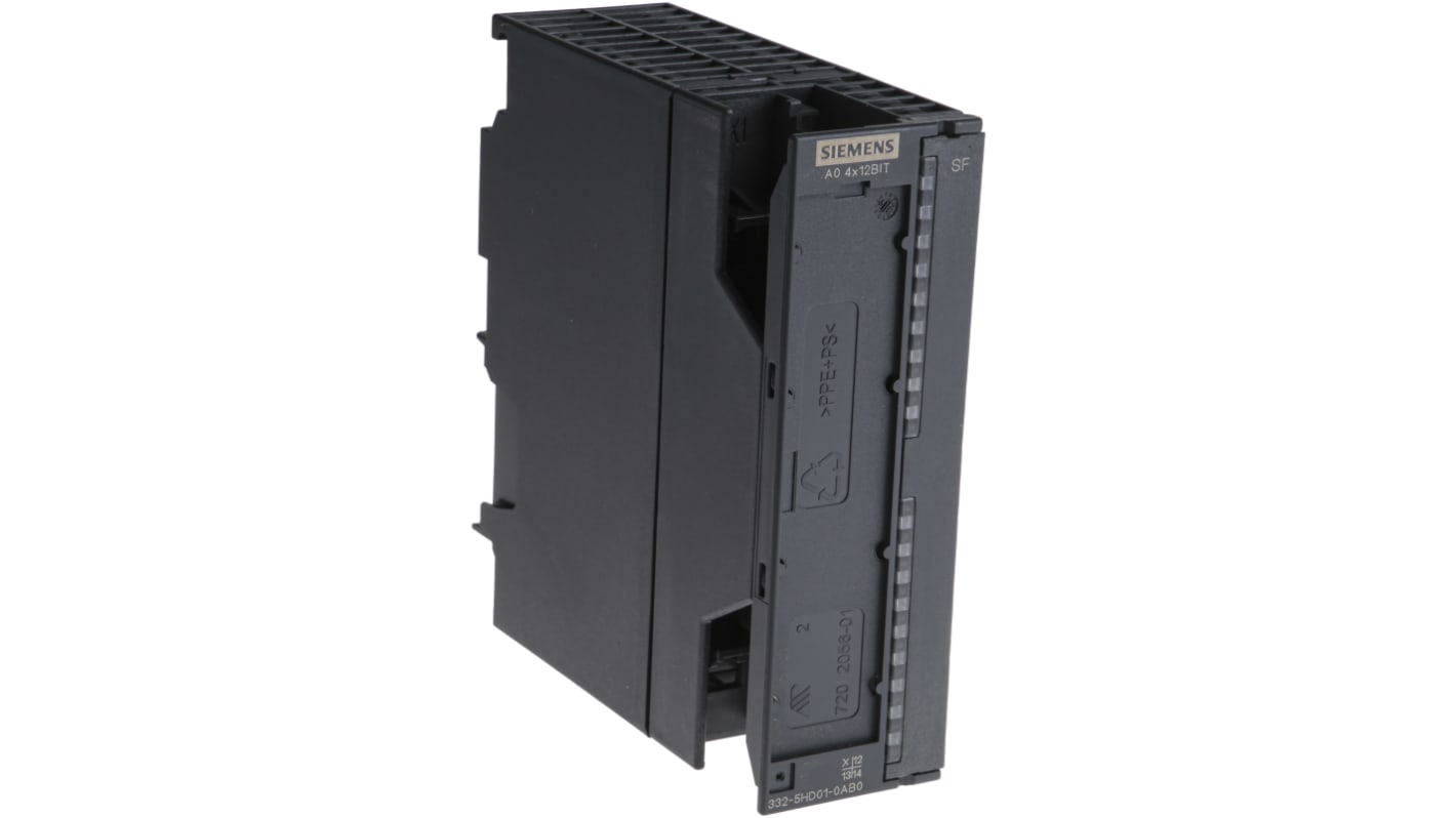 Módulo de salida analógica Siemens SIMATIC S7-300 Series, 24 V, para usar con Serie SIMATIC S7-300, 4 salidas tipo