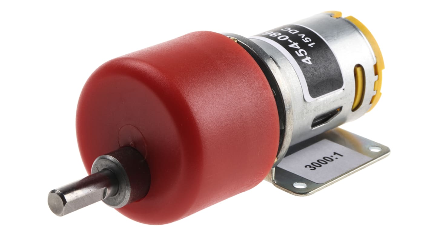 RS PRO Brushed Geared DC Geared Motor, 7.92 W, 12 V dc, 59 Ncm, 3 rpm, 6mm Shaft Diameter