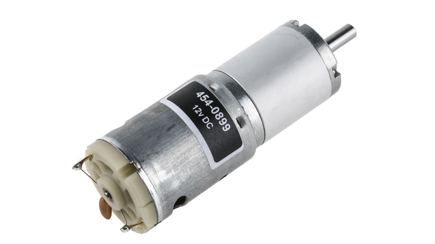 DC gearmotor, Børstegear, Hastighed: 24 o/min., 19,8 W, 12 V dc, 2,81 A