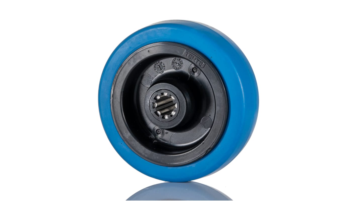 Rueda de carro Tente, UFR100x34-12LM44 Blue, Caucho, Azul, 160kg