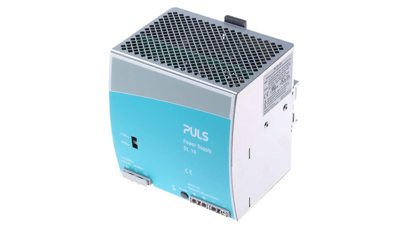 PULS Switch Mode DIN Rail Power Supply, 100 → 120V ac ac Input, 48V dc dc Output, 5A Output, 240W