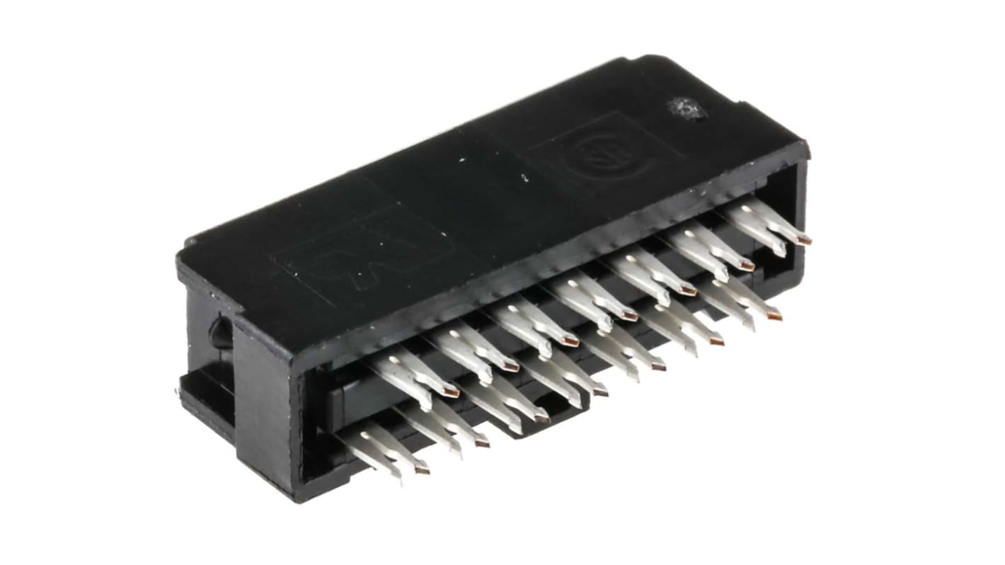 TE Connectivity IDC csatlakozó AMP-LATCH Novo sorozat; távolság: 2.54mm; 14 pólusú; 2 soros; Derékszögű; Kábelre