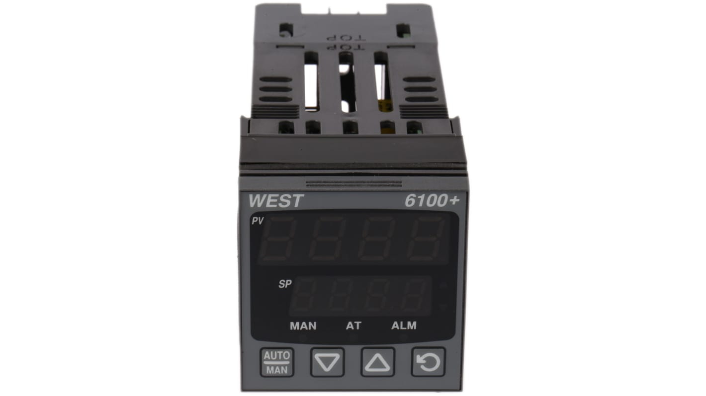 Controlador de temperatura PID West Instruments serie P6100, 48 x 48 (1/16 DIN)mm, 100 Vac, 240 Vac, 1 salida Lineal