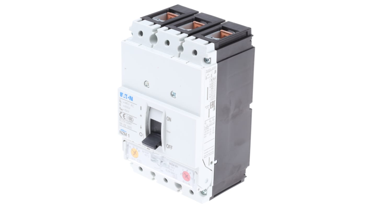 MCCB Eaton, 3 Polos, 63A, Capacidad de Ruptura 25 kA, Montaje en carril DIN, xEnergy, Eaton Moeller