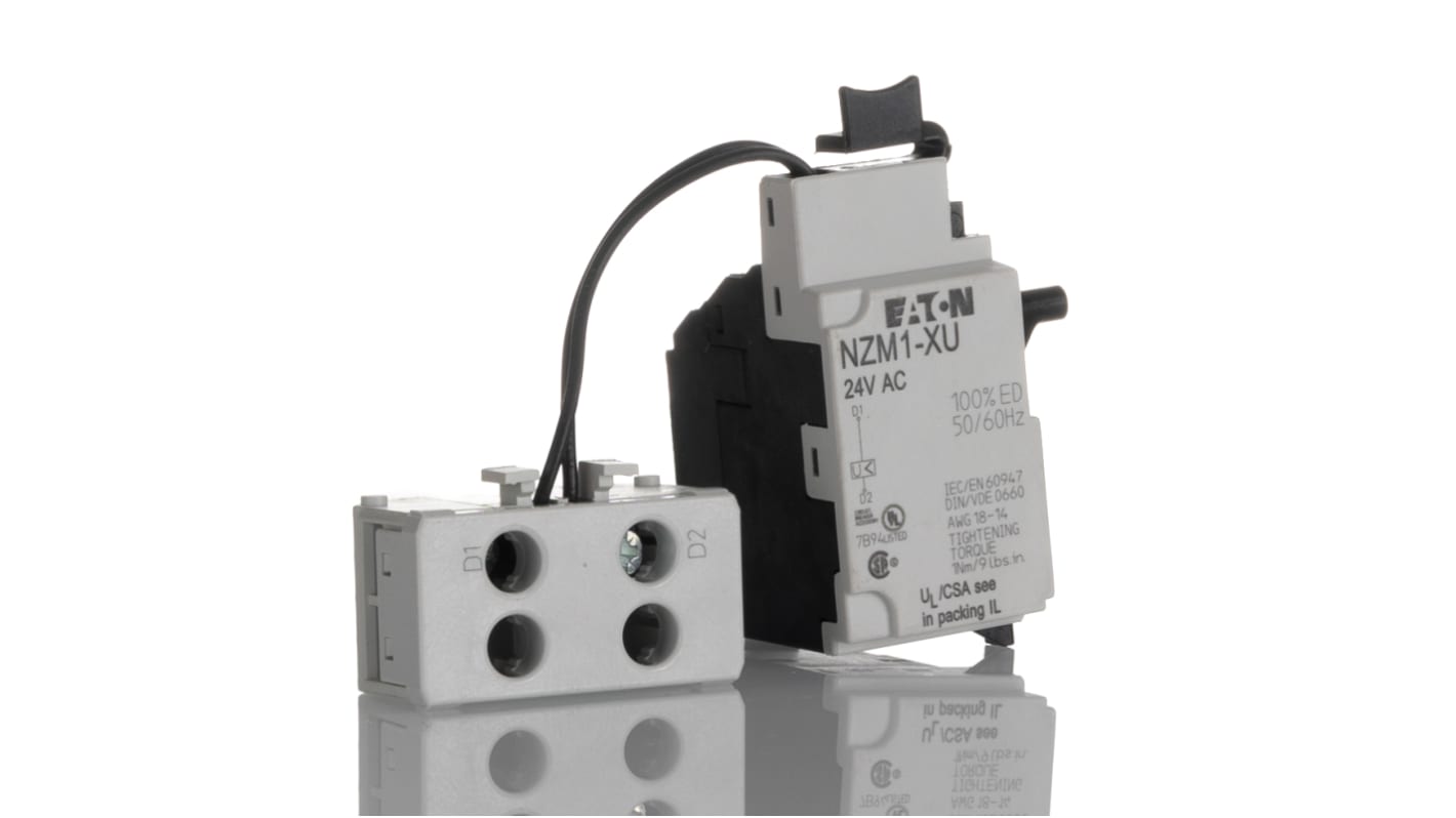 Activación del circuito, Liberación por subtensión, para uso con N(S)1(-4), NZM1(-4), 24V ac, Xboard, Eaton Moeller