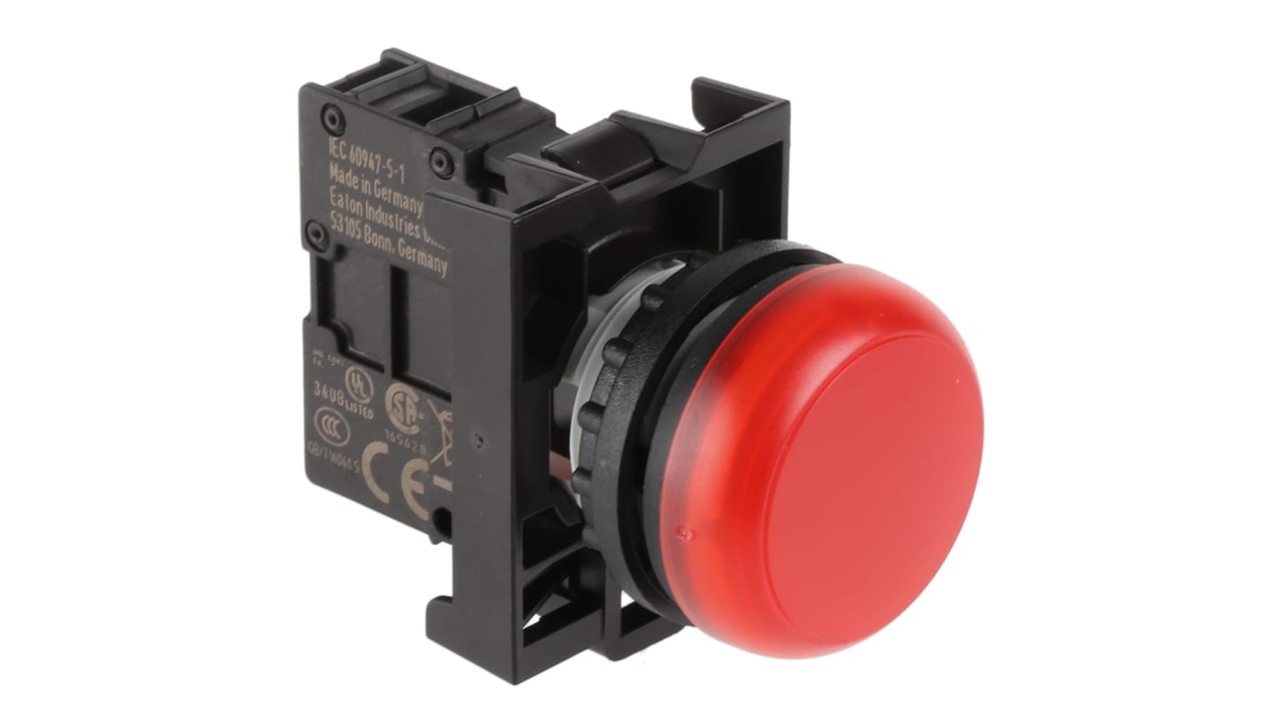 Eaton Leuchtmelder, Eaton Moeller RMQ Titan M22 12 → 30V ac/dc Rot, Ausschnitt-Ø 22mm LED Rückmontage, bündig IP