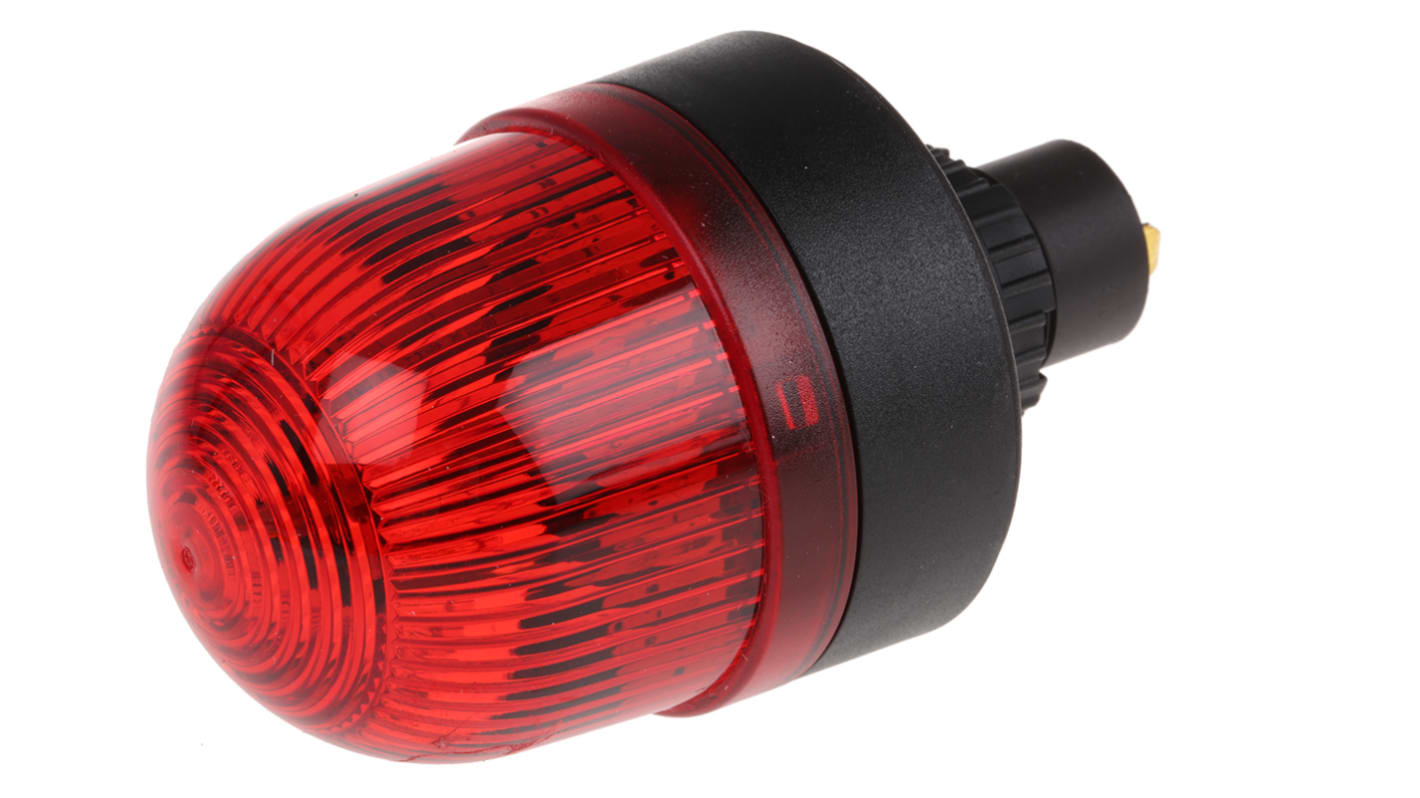 Werma EM 207, LED Dauer Signalleuchte Rot, 24 V ac/dc, Ø 58mm x 104mm