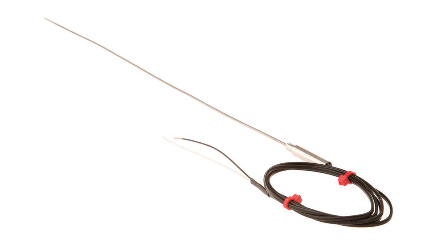 Thermocouple à isolation minérale RS PRO type J Ø 1.5mm, L 250mm, +760°C max à Raccord dénudé