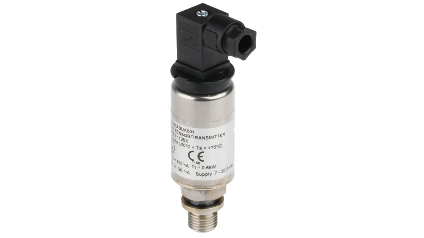 Capteur de pression Gems Sensors, Relative 2.5bar max, pour Gaz, produits pétrochimiques, eaux usées, G1/4