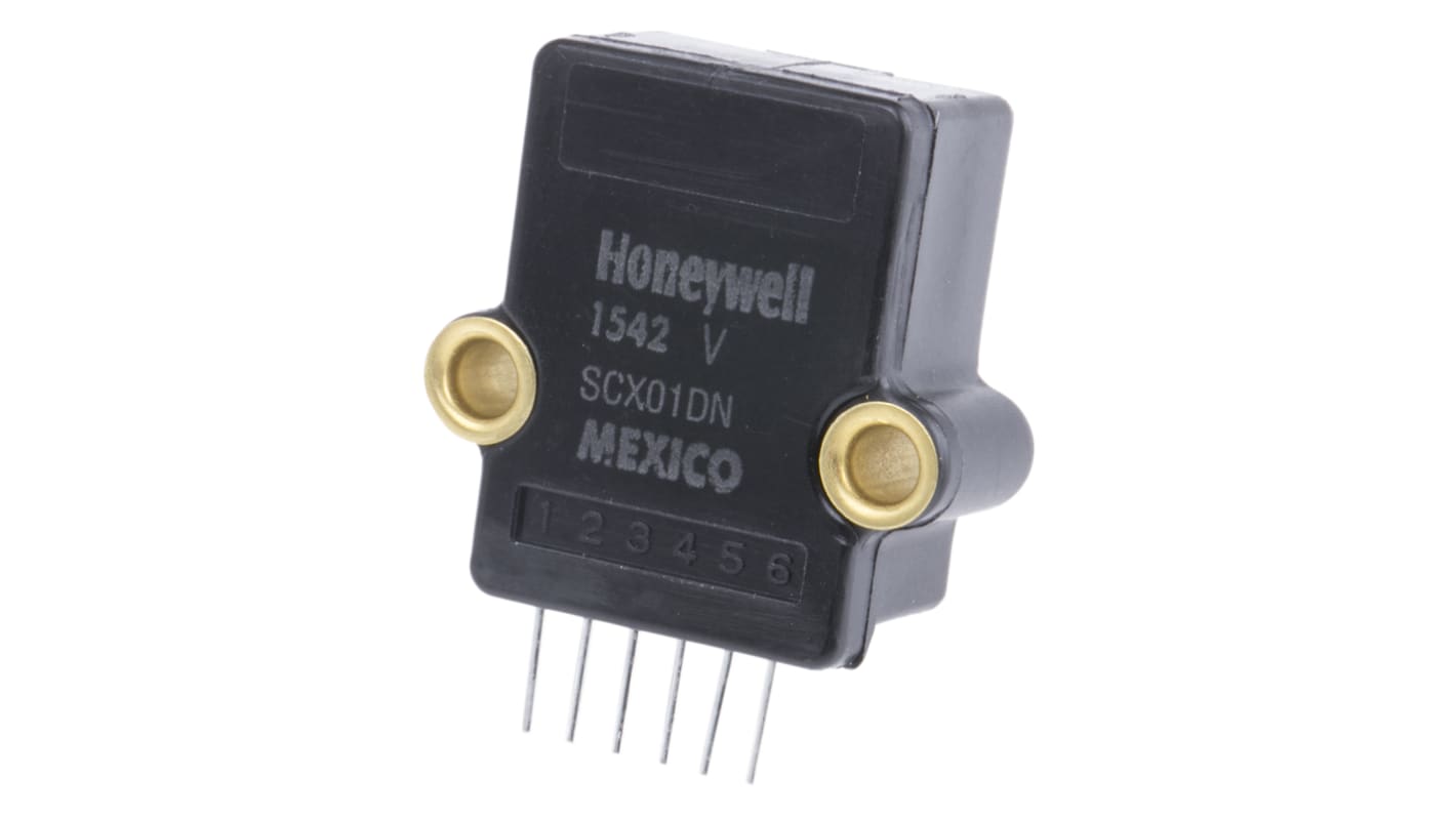SCX01DN Honeywell Differential for Pneumatic Fluid Pressure Sensor, 1psi Max Pressure Reading