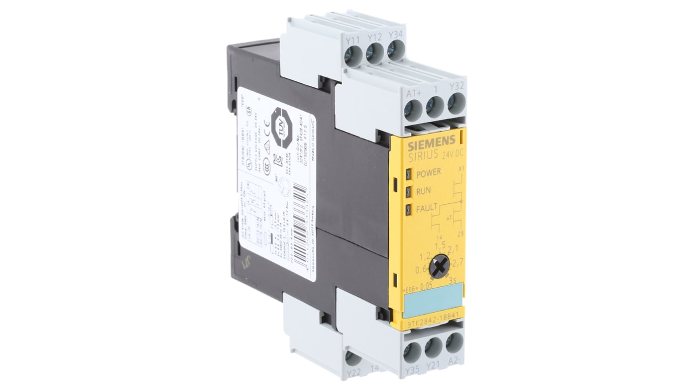 Siemens Single-Channel Safety Switch/Interlock Safety Relay, 24V dc, 1 Safety Contacts