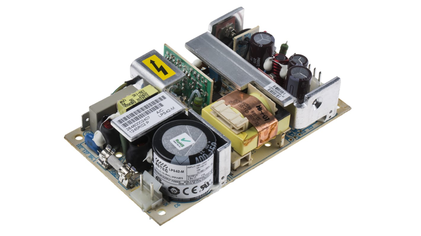 Alimentation à découpage, Artesyn Embedded Technologies 40W, 1 sortie à 5V c.c. 11A