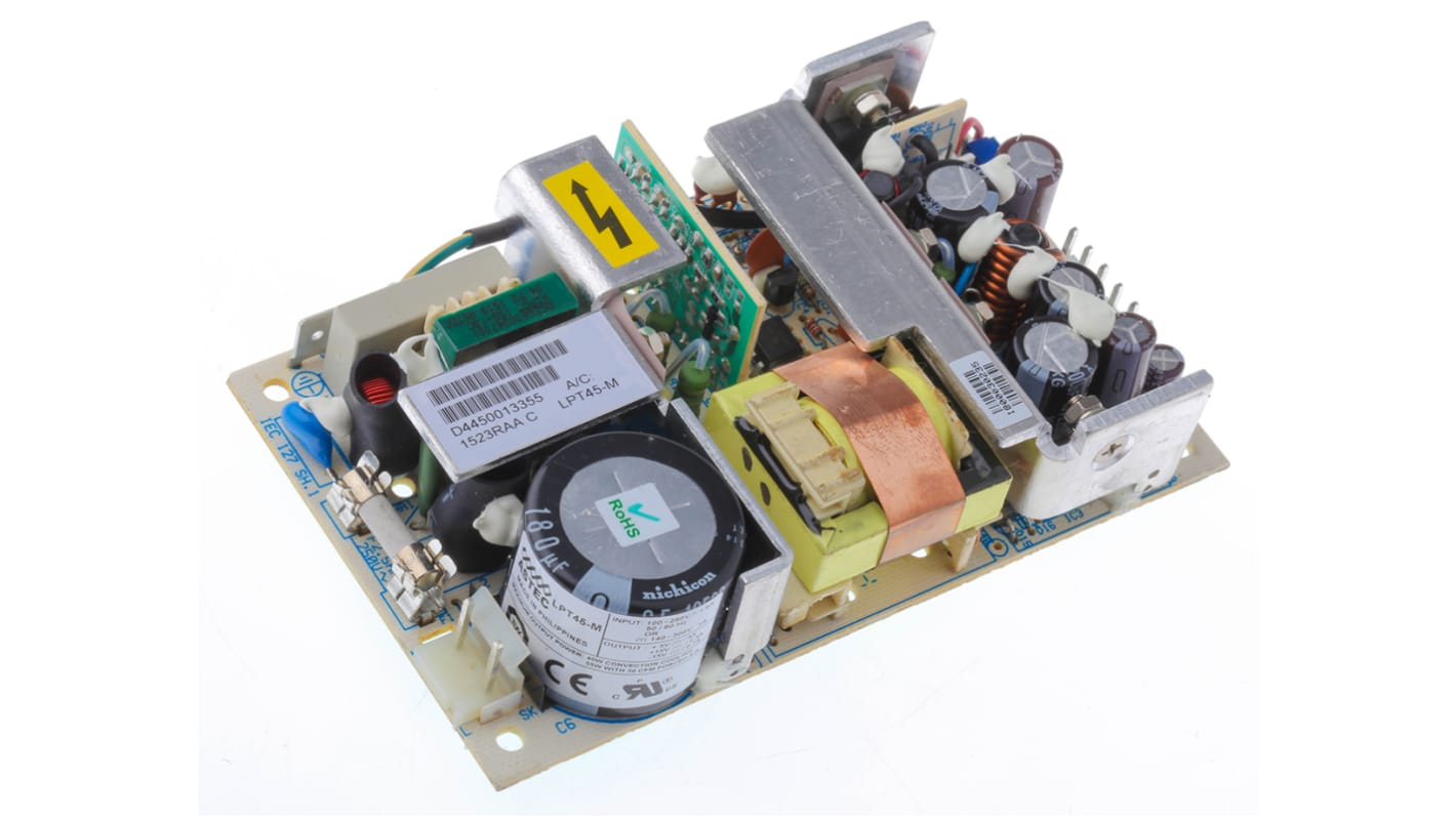 Alimentation à découpage, Artesyn Embedded Technologies 40W, 3 sorties à 5 V dc, ±15 V dc 2.5 A, 5 A, 700 mA