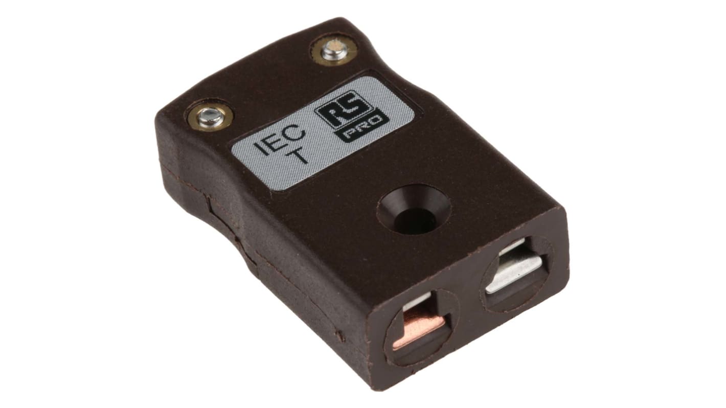 RS PRO In-Line Thermocouple Connector for Use with Type T Thermocouple, Miniature Size, IEC Standard