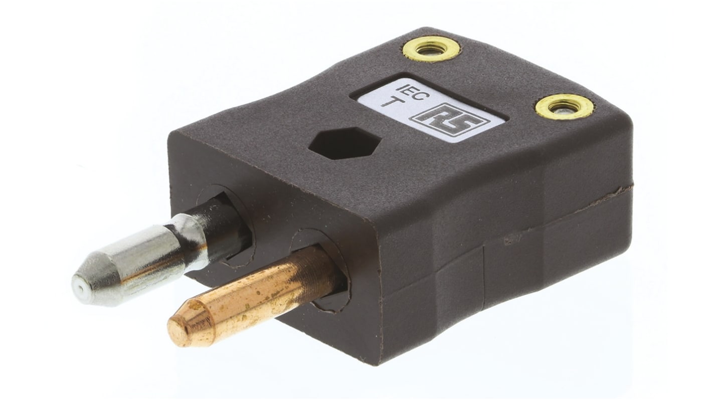 RS PRO In-Line Thermocouple Connector for Use with Type T Thermocouple, Standard Size, IEC Standard