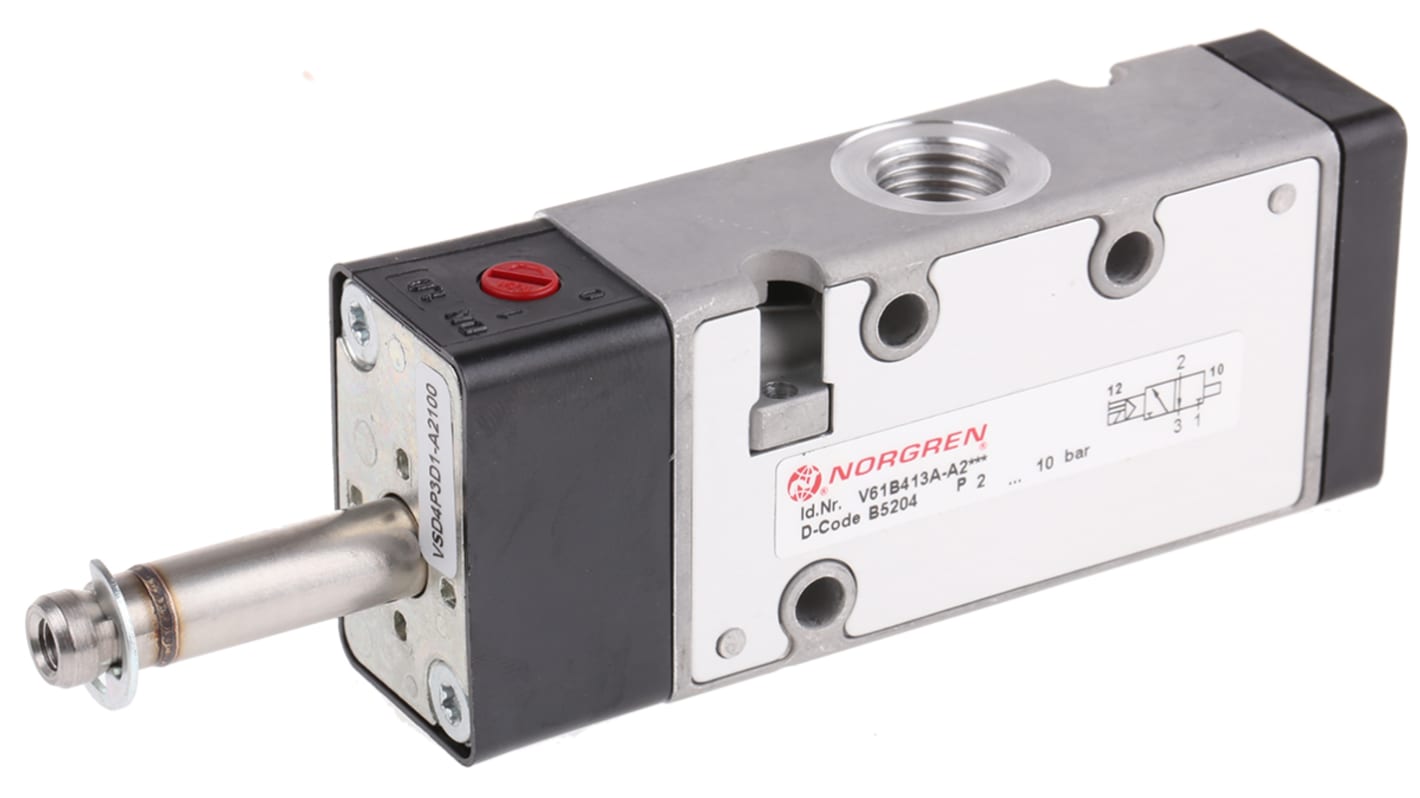 V61B413AA2000 3/2 Pneumatic Solenoid Valve Solenoid/Pilot