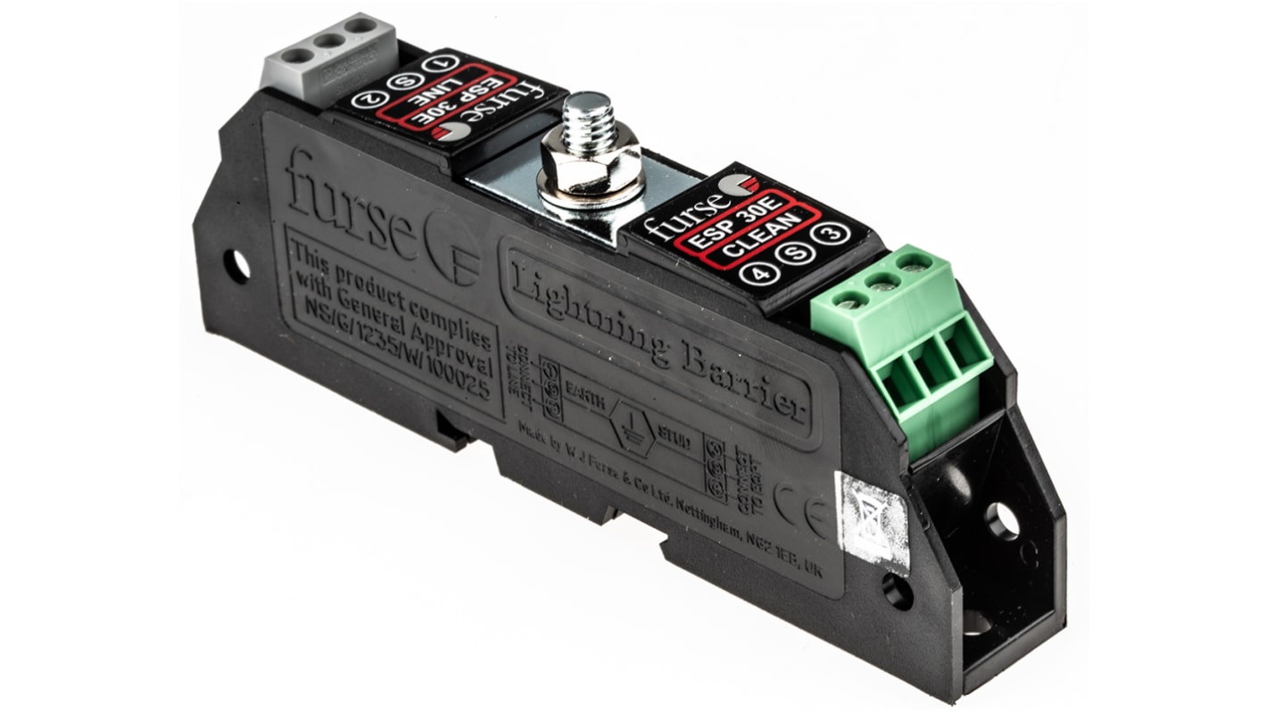 WJ Furse, ESP E Surge Suppressor Unit 36.7 V Maximum Voltage Rating 5kA Maximum Surge Current Twisted Pair Surge