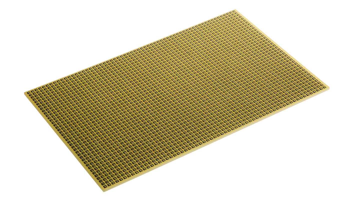 CIF Single Sided Matrix Board FR4 1mm Holes, 2.54 x 2.54mm Pitch, 160 x 100 x 1.6mm