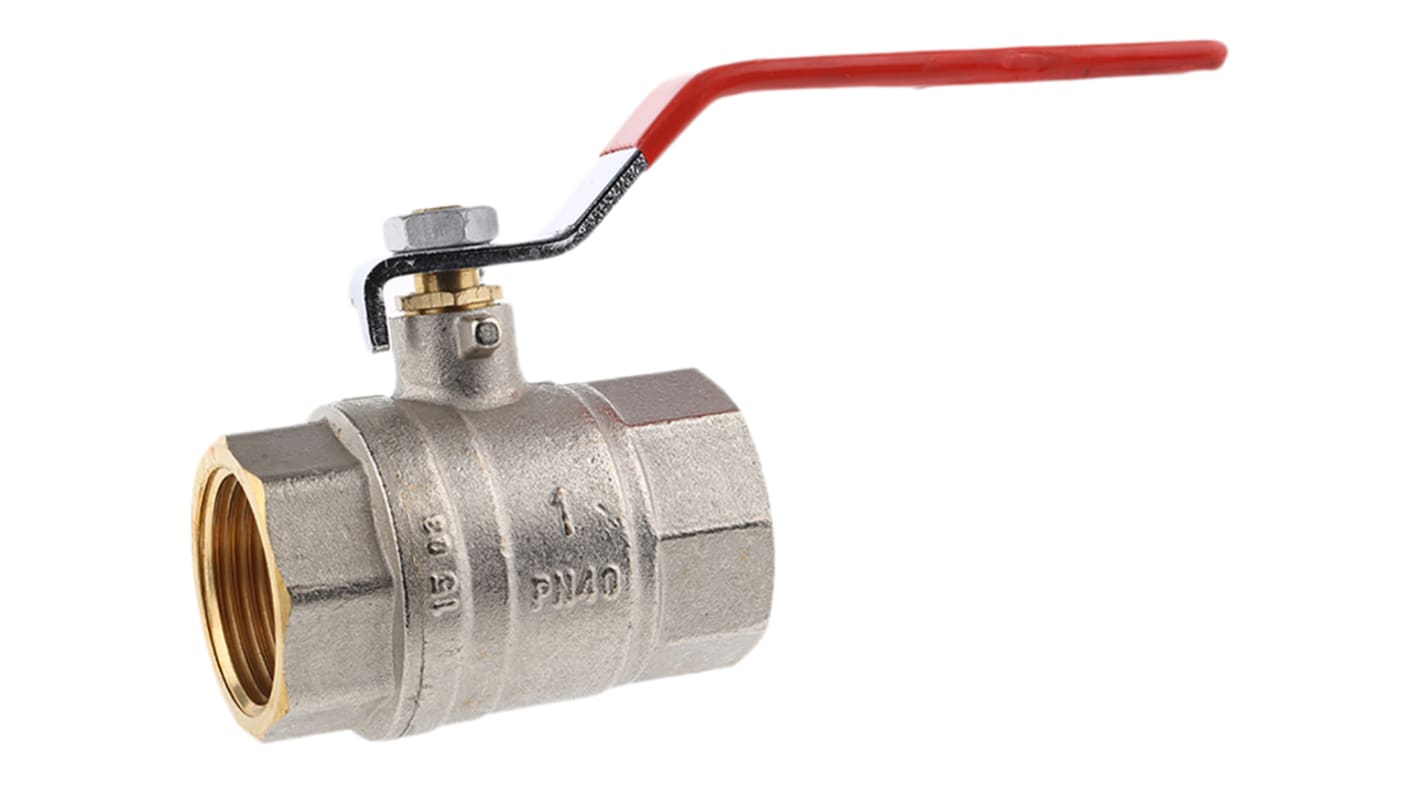 Sferaco Brass Full Bore, 2 Way, Ball Valve, BSPP 1in, 40bar Operating Pressure