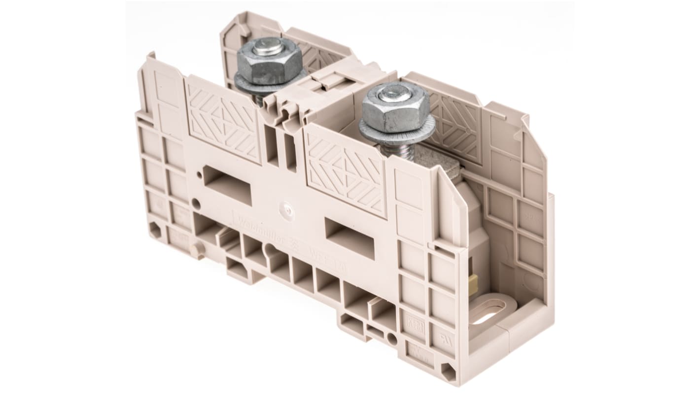 1028500000 Weidmuller WFF Series Brown Stud Terminal, 120mm², Single
