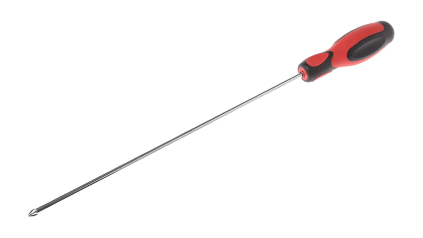 RS PRO Pozidriv Screwdriver, PZ1 Tip, 250 mm Blade, 343 mm Overall