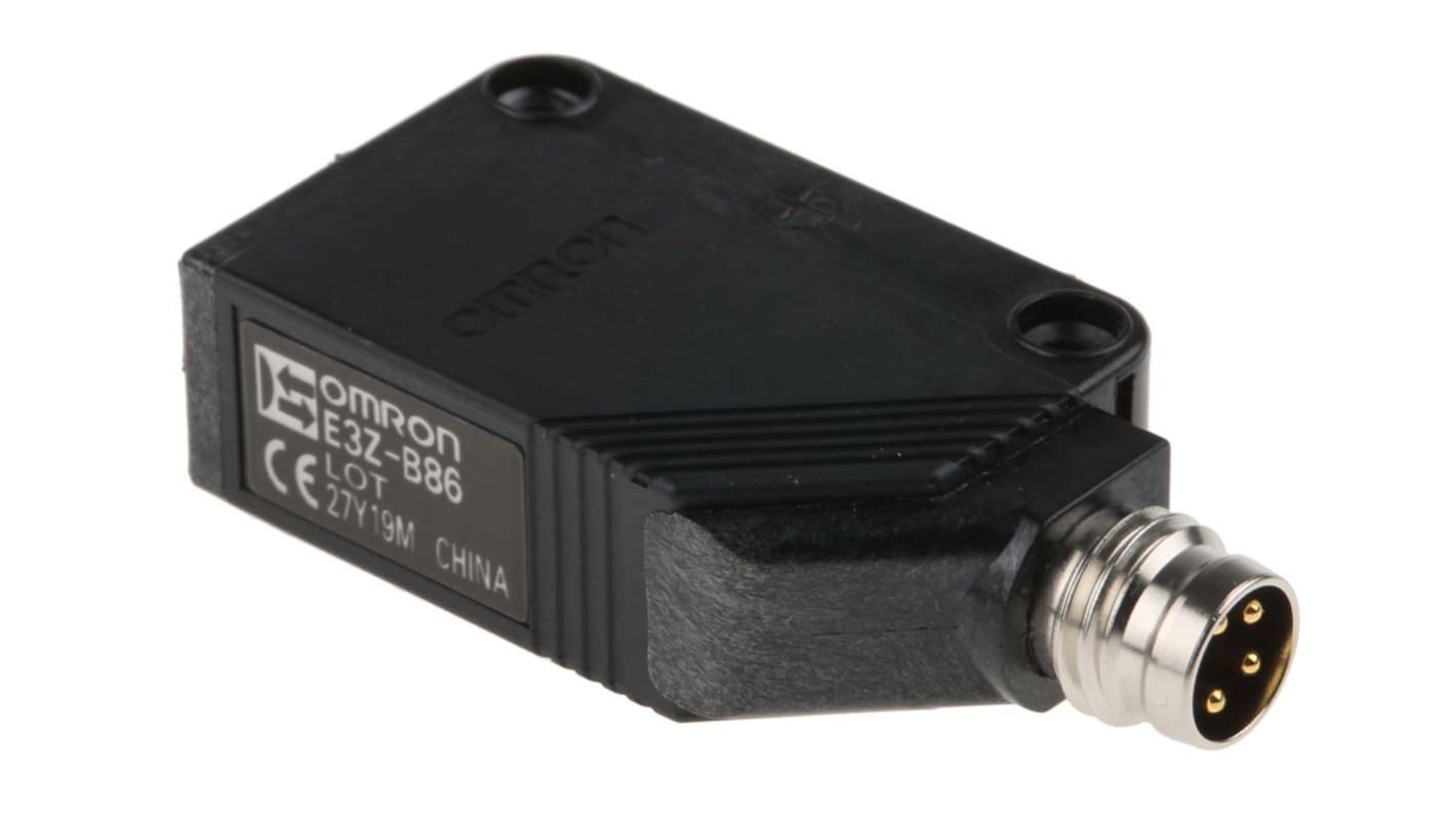 Omron Retroreflective Photoelectric Sensor, Block Sensor, 100 → 500 mm Detection Range