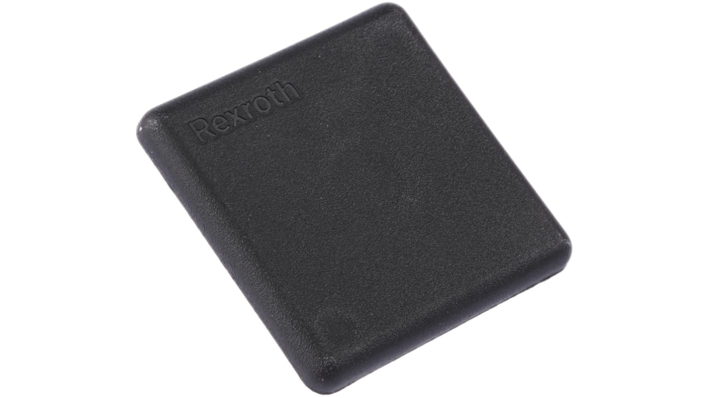 Bosch Rexroth Black Polypropylene End Cap, 40 x 40 mm Strut Profile, 10mm Groove
