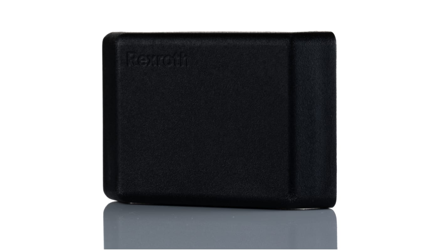Bosch Rexroth Polypropylen Kappe für Winkelklammer, Abschlusskappe Schwarz, 40 x 40 mm, 10mm