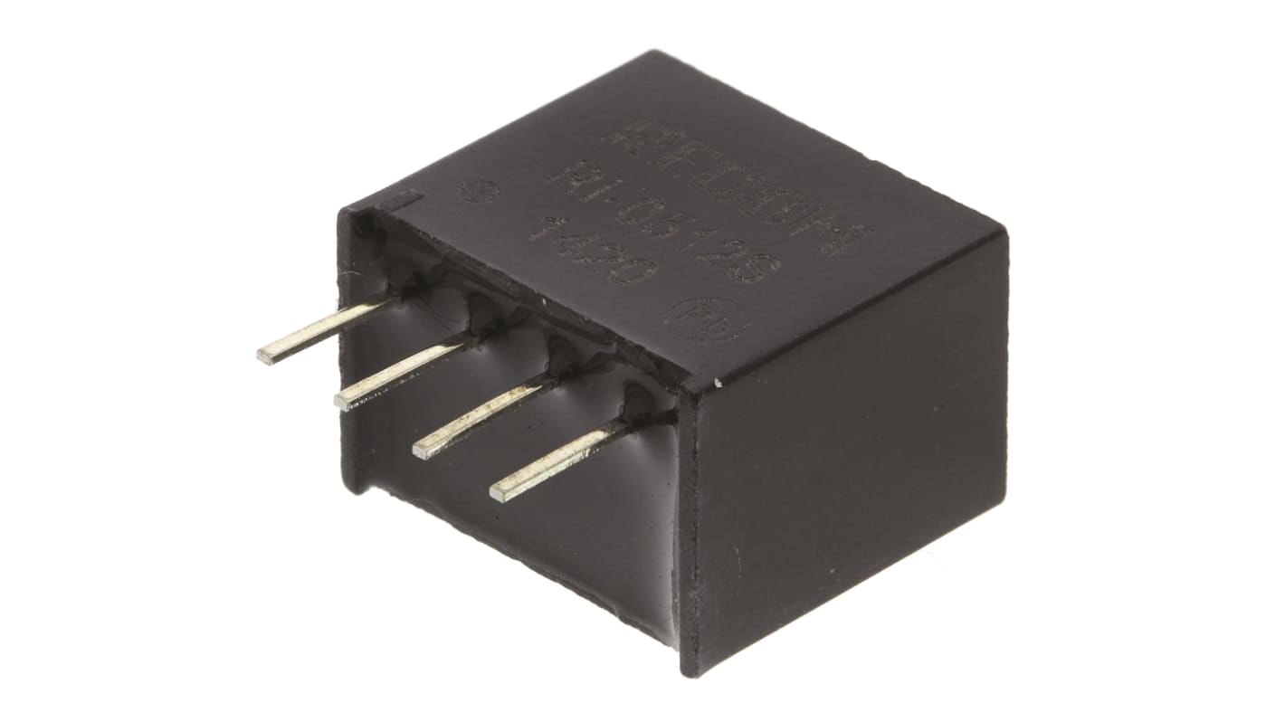 Recom DC-DCコンバータ Vout：12V dc 4.5 → 5.5 V dc, 2W, RI-0512S