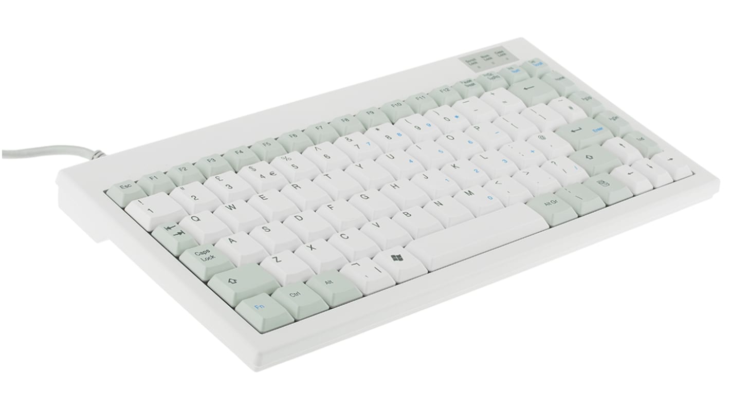 Sejin Wired USB Compact Keyboard, White